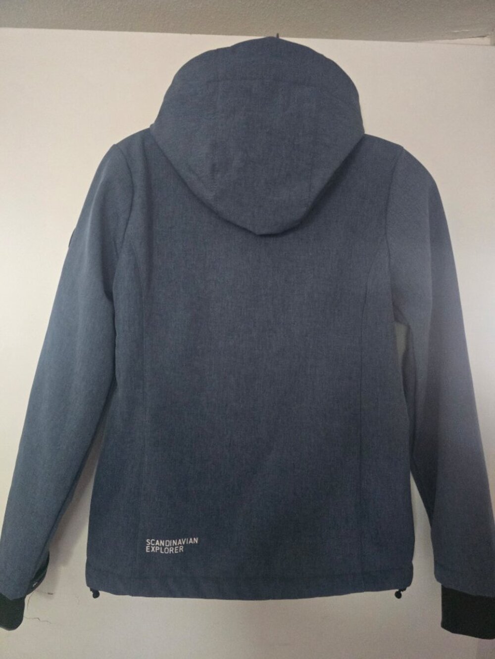 Scandinavian Explorer Softshell Jacket Women's XS Blue Hooded Fleece Lined - Picture 2 of 11